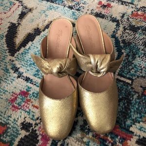 Madewell gold heels
